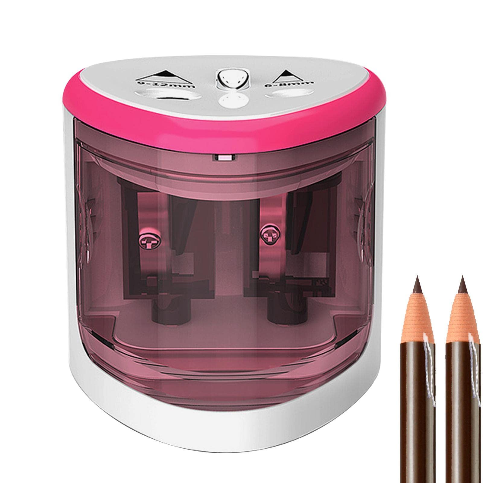 Amazon.co.jp: 自動鉛筆削り | スライドカバー付きデュアルホール鉛筆